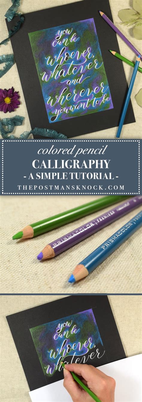 Colored Pencil Calligraphy