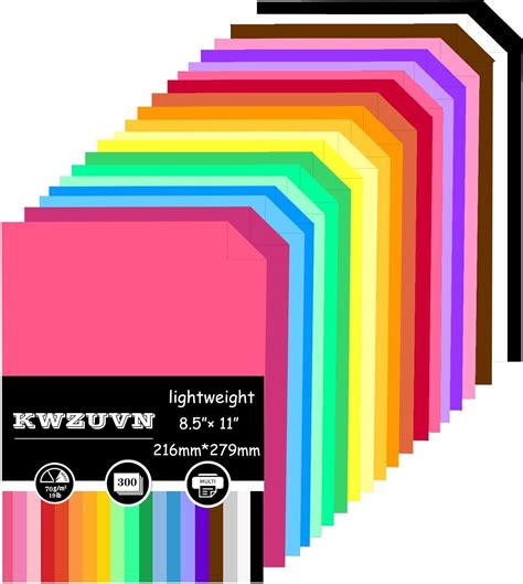 Colored Printer Paper 8.5 X 11