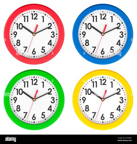 Colored Wall Clocks