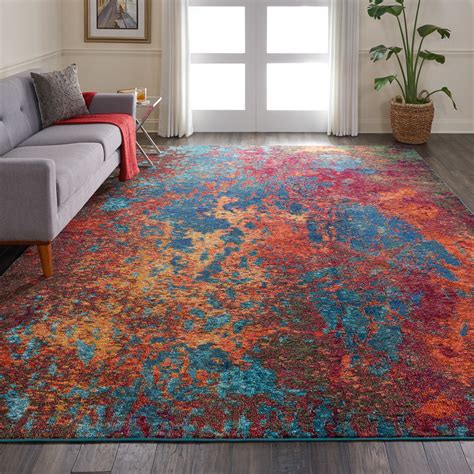 Abstract Multicolor Area Rugs Modern Rugs and Decor