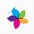 colorful floral logo