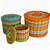 colorful storage baskets