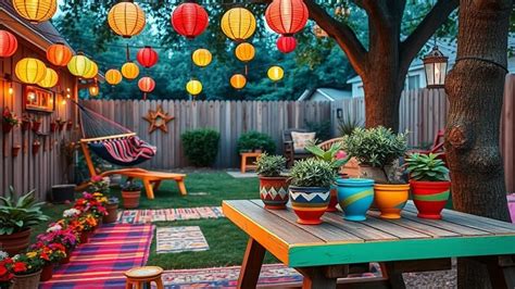 Colorful Backyard Decorating Ideas