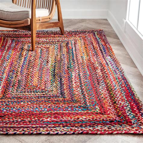 colorful woven area rug