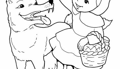 Le Petit Chaperon Rouge Le Petit Chaperon Rouge Chaperon Rouge Coloriage