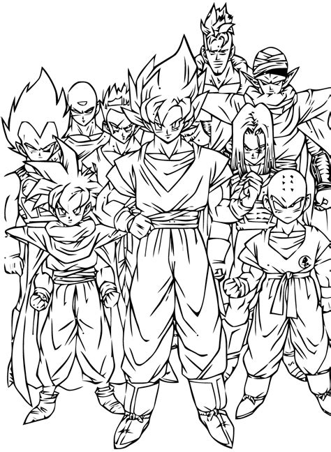 coloriage dragon ball à imprimer pdf