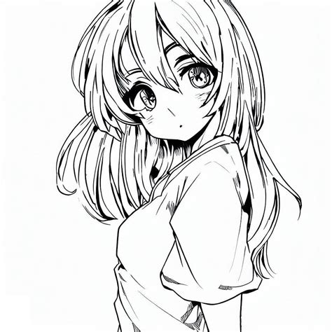 coloriage fille ado manga