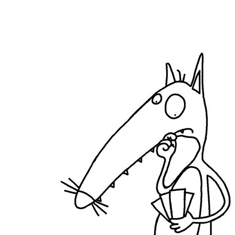 coloriage le loup qui voulait changer de couleur