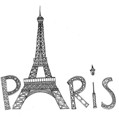 coloriage tour eiffel paris 2024