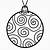 coloring page christmas ornament