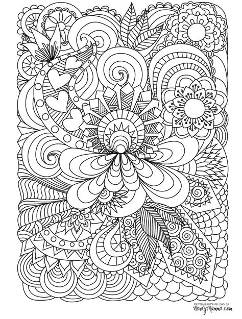 coloring page free for adults big printable