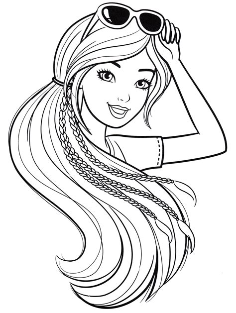 A Portrait Of Barbie Coloring pages for you