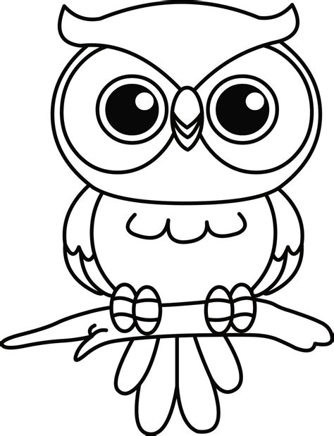 coloring pages easy owl