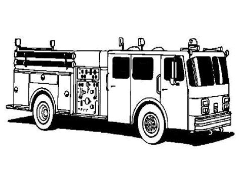 Cute Fire Truck Coloring Page Free Printable Coloring Pages for Kids