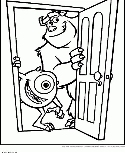 Coloring Pages Monsters Inc