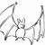 coloring pages of a bat
