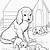 coloring pages of baby animals and mom