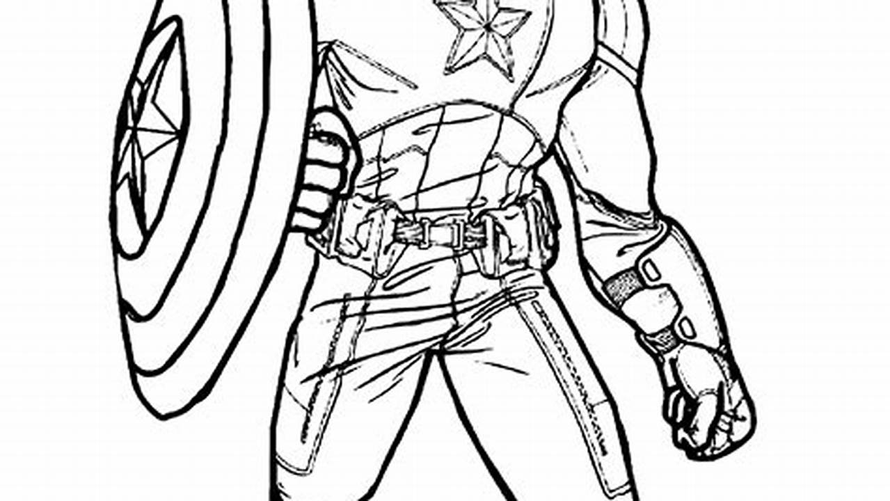 Coloring Pages Of Captain America