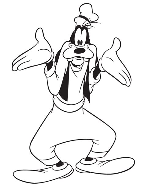 Coloring Pages Of Goofy