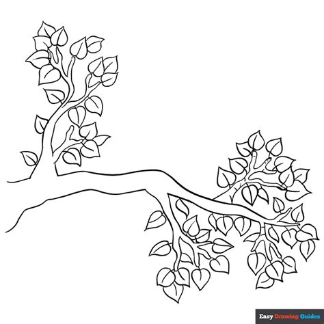 Coloring Pages Of Tree Branches: A Relaxing Way To Unwind