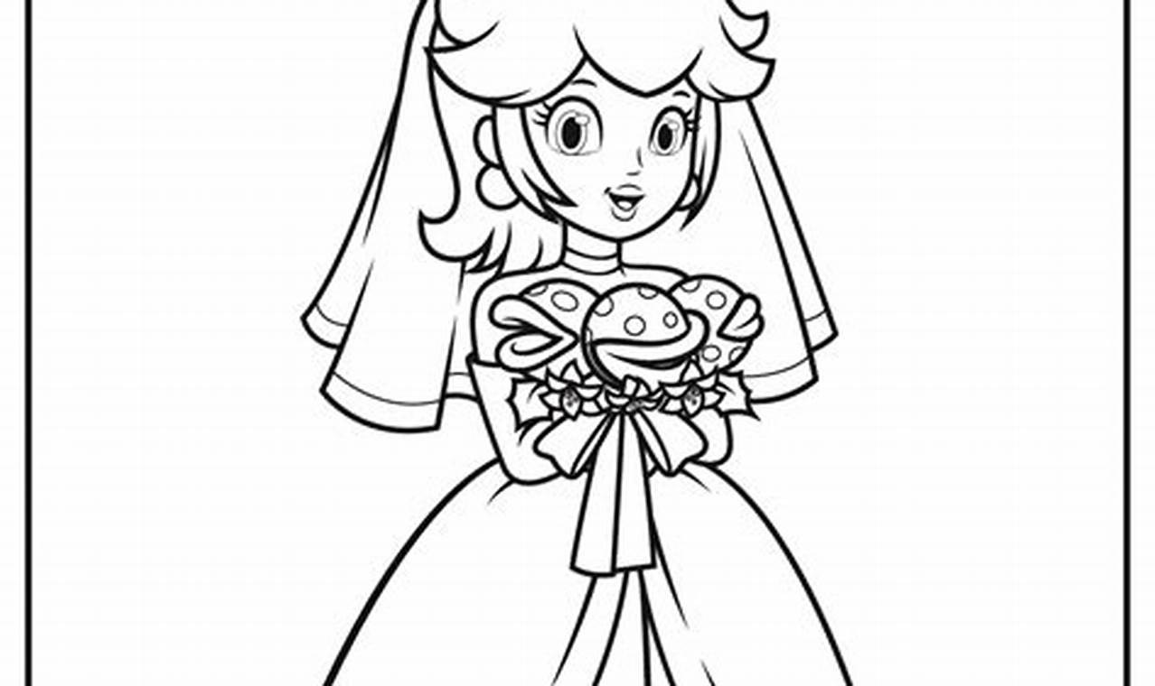 Coloring Pages Princess Peach