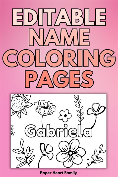 Coloring Names Ideas