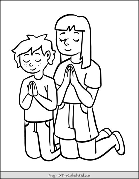 Coloring Page About Prayer