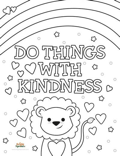 Coloring Page About Using Kind Words