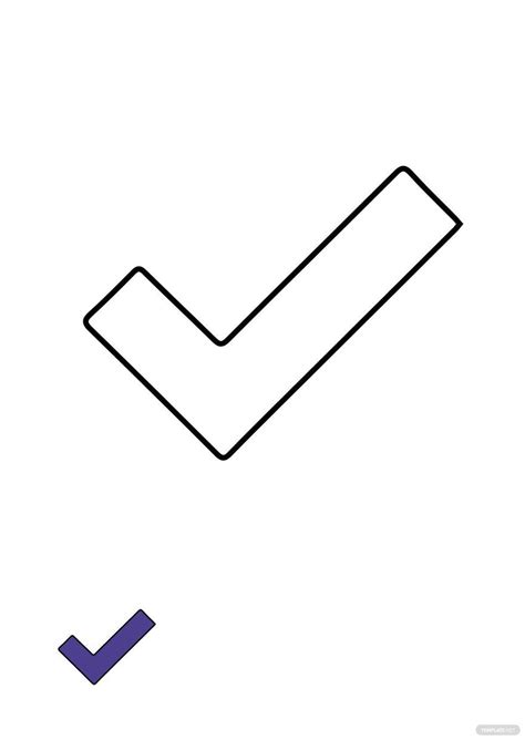 Coloring Page Check Mark