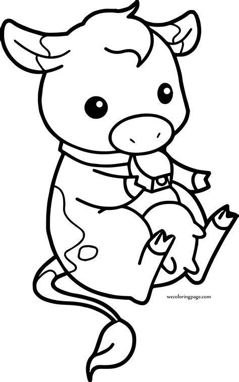 Coloring Page Cow