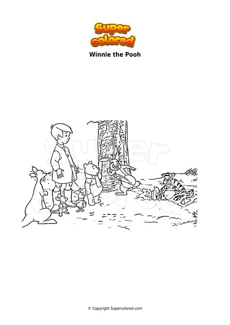Coloring Page Finding Winnie