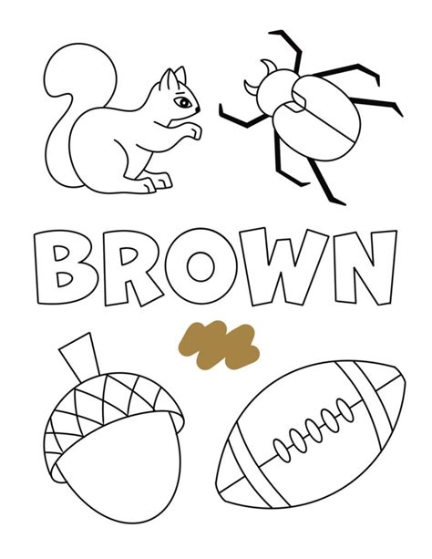Coloring Page For Brown
