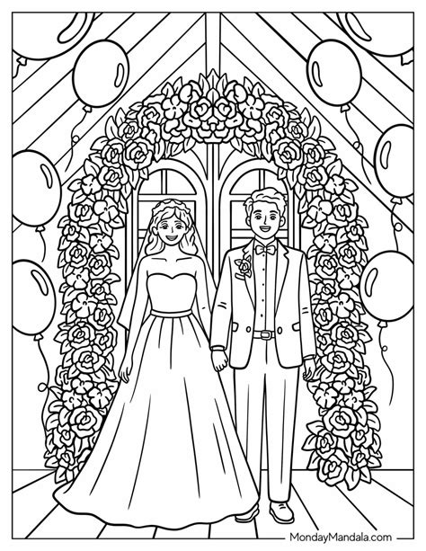 Coloring Page For Wedding