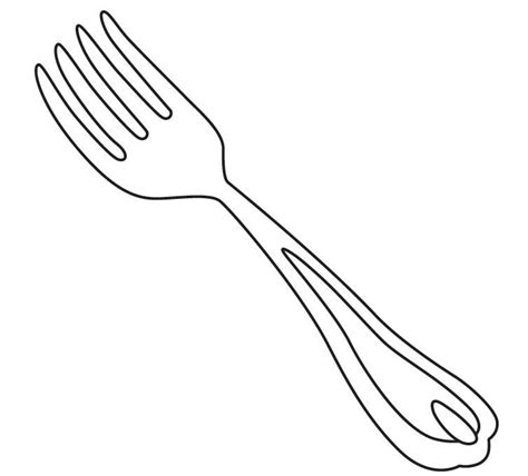 Coloring Page Fork Car