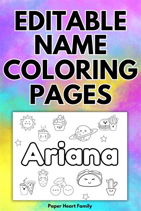 Coloring Page Generator With Name