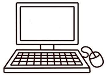 Coloring Page Of A Computer