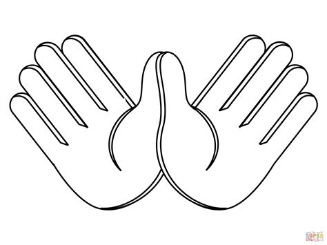 Coloring Page Of Hands
