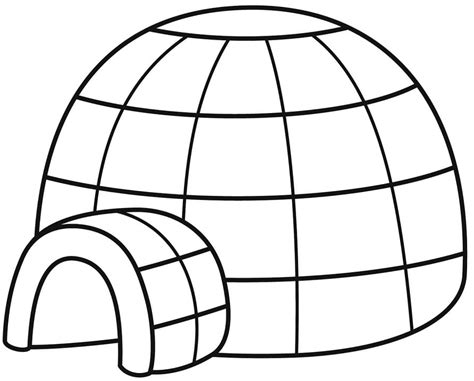 Coloring Page Of Igloo