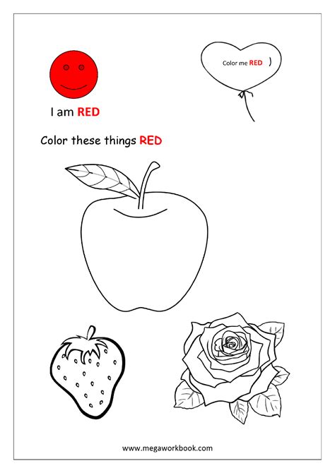 Coloring Page Red