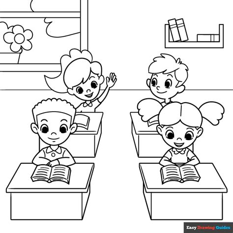 Coloring Pages Classroom
