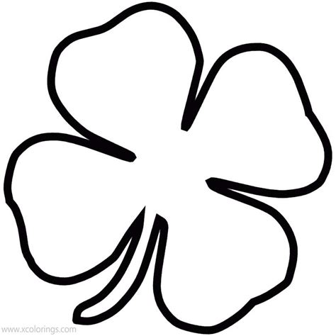 Coloring Pages Clover Leaf
