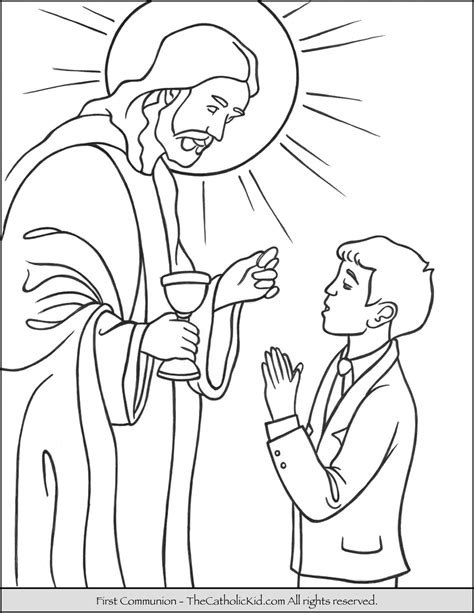Coloring Pages First Communion