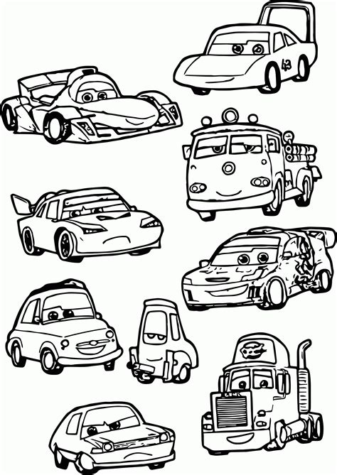coloring pages for kids printable cars