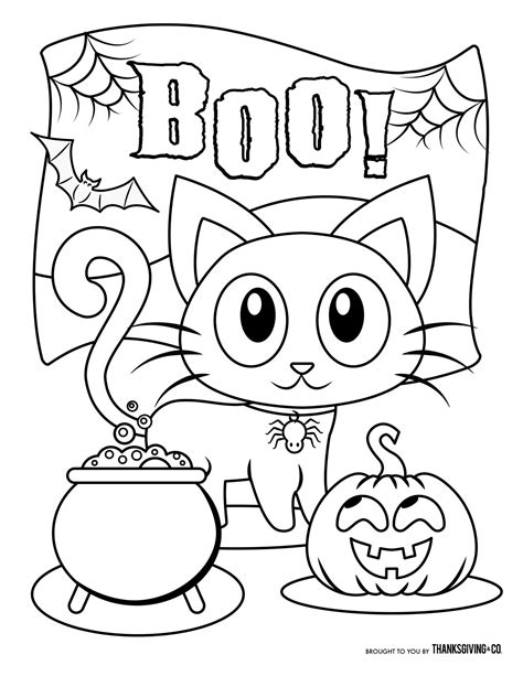 coloring pages free for kids halloween