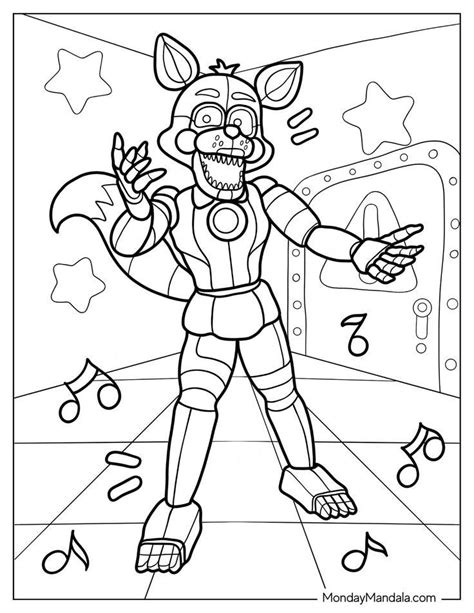 Coloring Pages Funtime Foxy