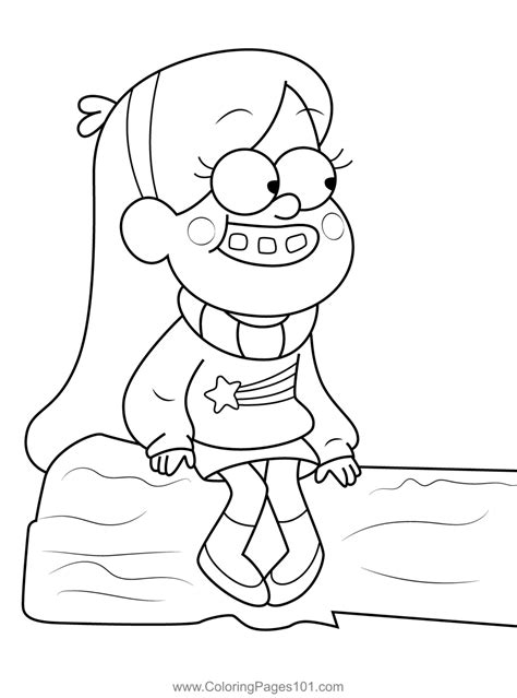 Coloring Pages Mabel Gravity Falls