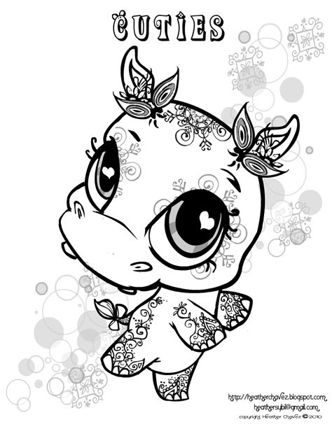 Cutie coloring pages to download and print for free