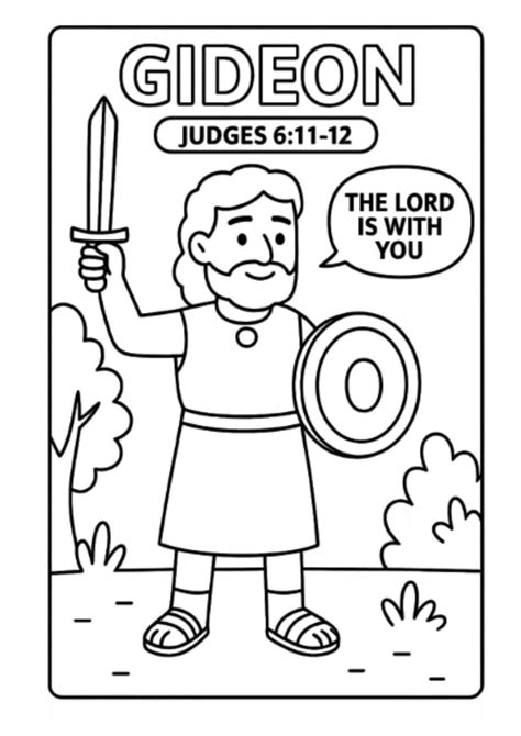 Coloring Pages Of Gideon
