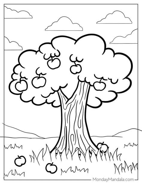Coloring Pages Of Trees Easy