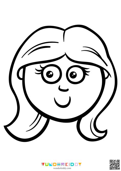 Coloring Pages Simple Faces